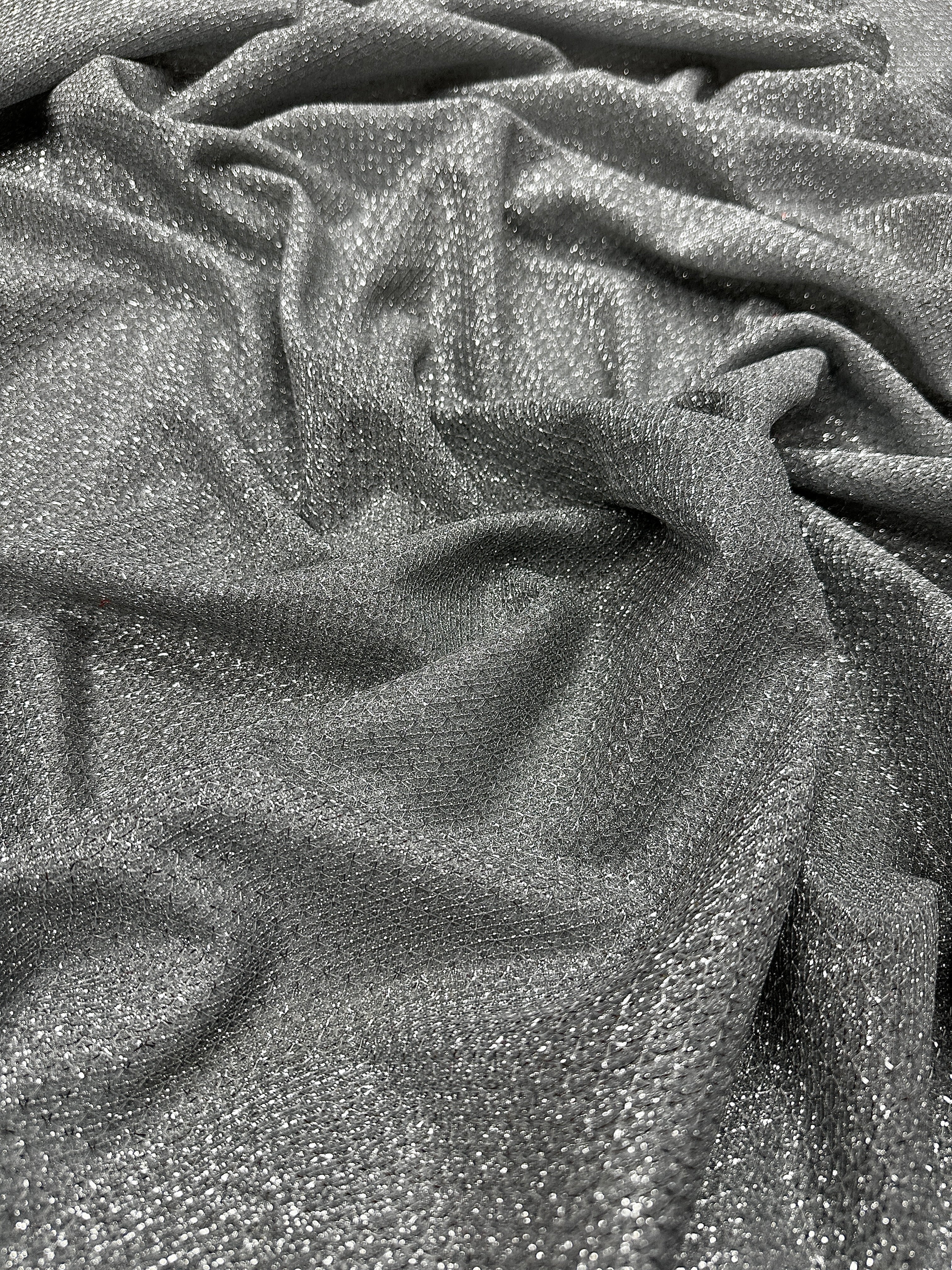 Silver Shimmery Metallic Brocade, Brocade for woman, shiny fabric for bride, Metallic Brocade, Brocade in low price, Shimmery fabric for party wear, Brocade for gown