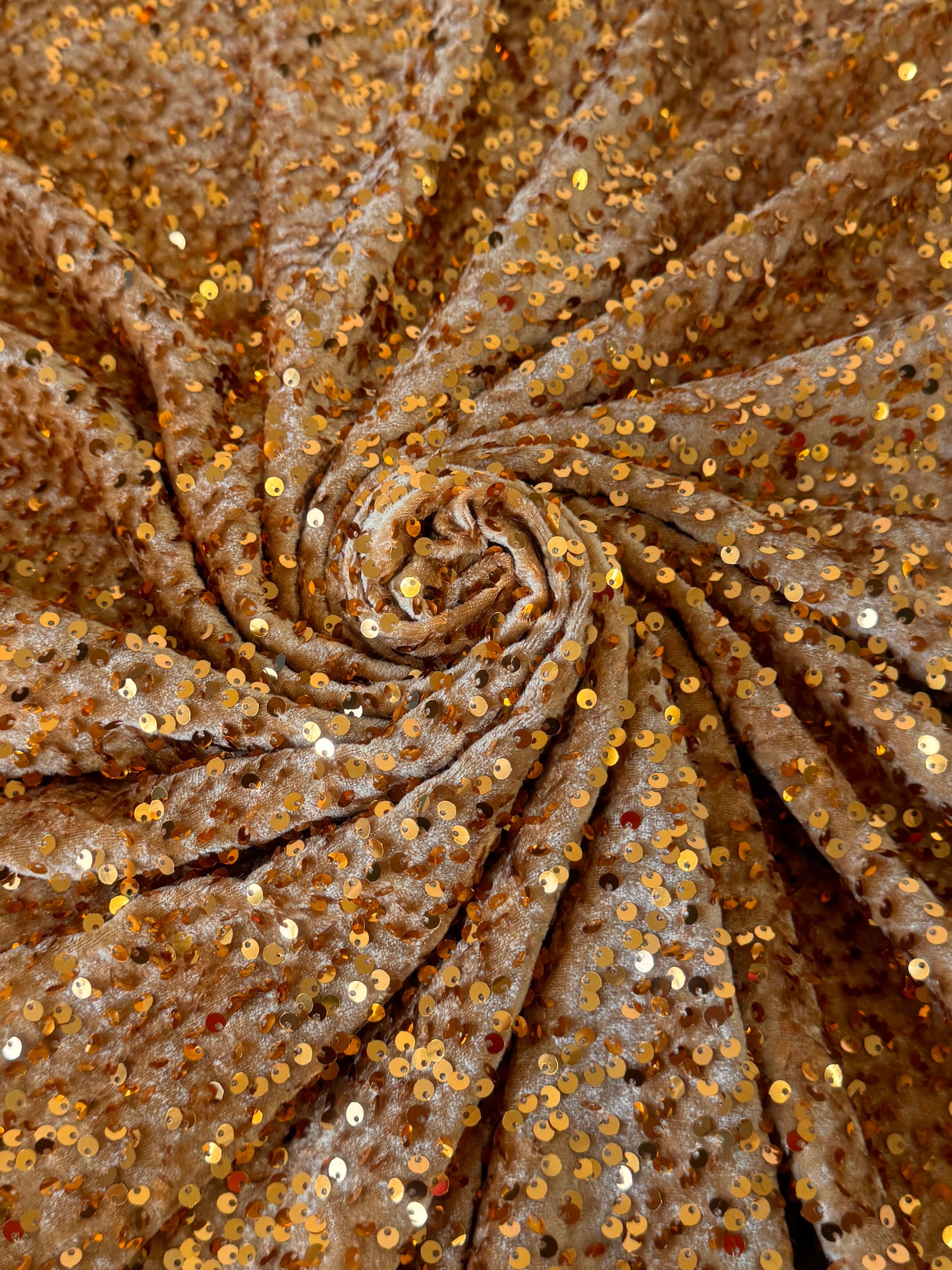 Gold Sequins Velvet, Sequin on velvet, Stretch Sequin Mesh, Stretch Sequin velvet for woman, Stretch Sequin velvet for bride, Stretch Sequin velvet on discount, Stretch Sequin velvet online