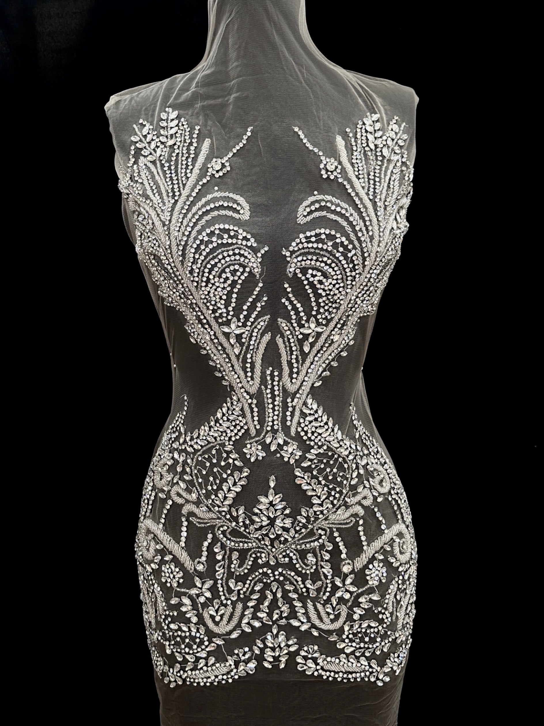 Drew Rhinestone Bodice Applique, sparkle crystal bodice, silver rhinestone applique, rhinestone bodice for woman, rhinestone bodice ,rhinestone beads, rhinestone applique, rhinestone applications, rhinestone, luxurious dress, flawless dress fabric, embellishment for dress, diy dress, decoration for dress, crystal applique for dresses, crafts for dress, bridal dress rhinestone, beaded mesh sequin bodice, beaded mesh fabric for dress, beaded bodice for dress, applique for gown, applique for dress