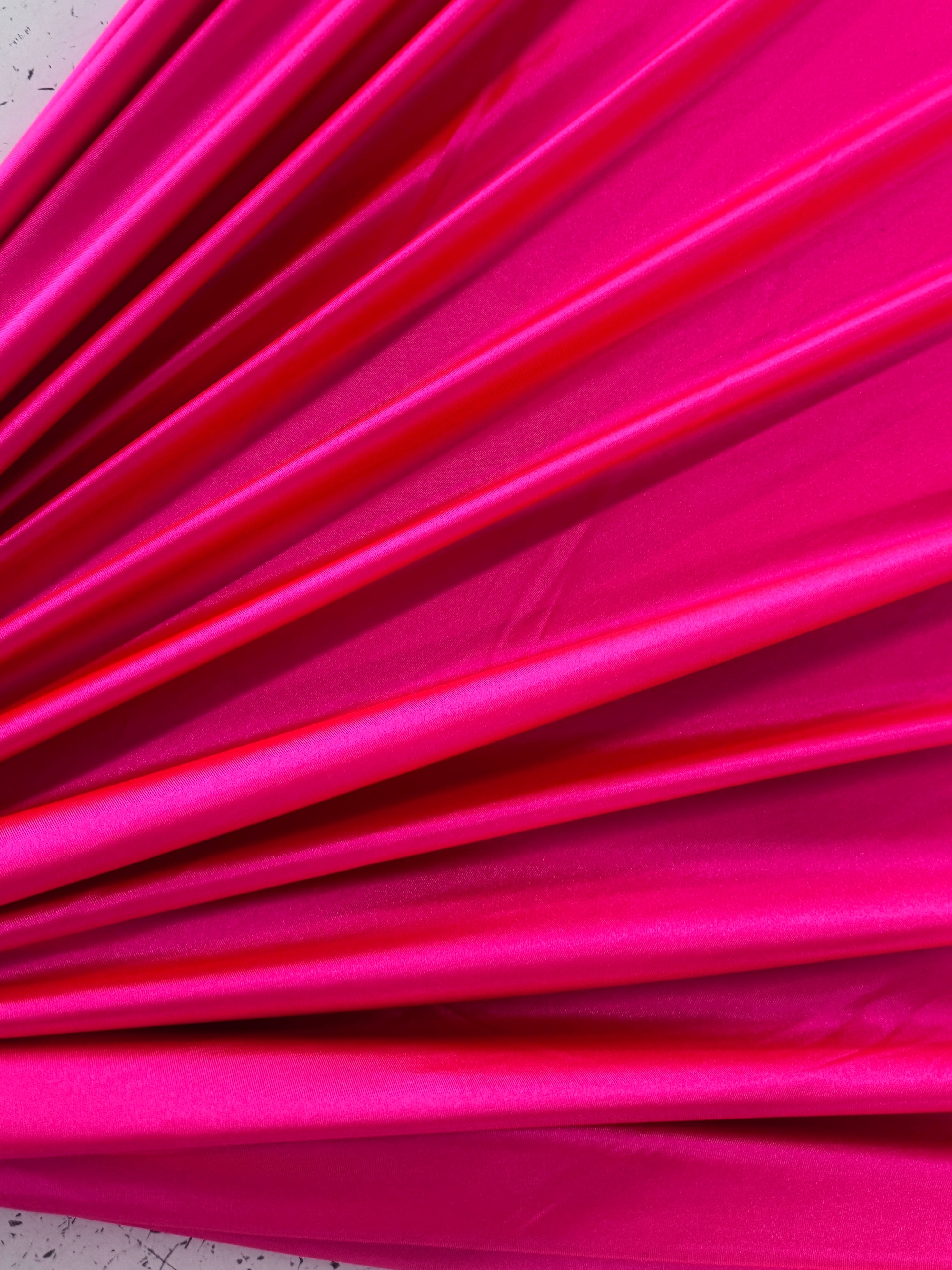 Fuchsia Neon Shiny Nylon Spandex, Fuchsia Spandex, Nylon Spandex, Shiny Spandex,Stretch Fabric, 4 way stretch fabric, Fabric on Sale, Activewear Fabric, Polyester Fabric,Leggings yoga spandex