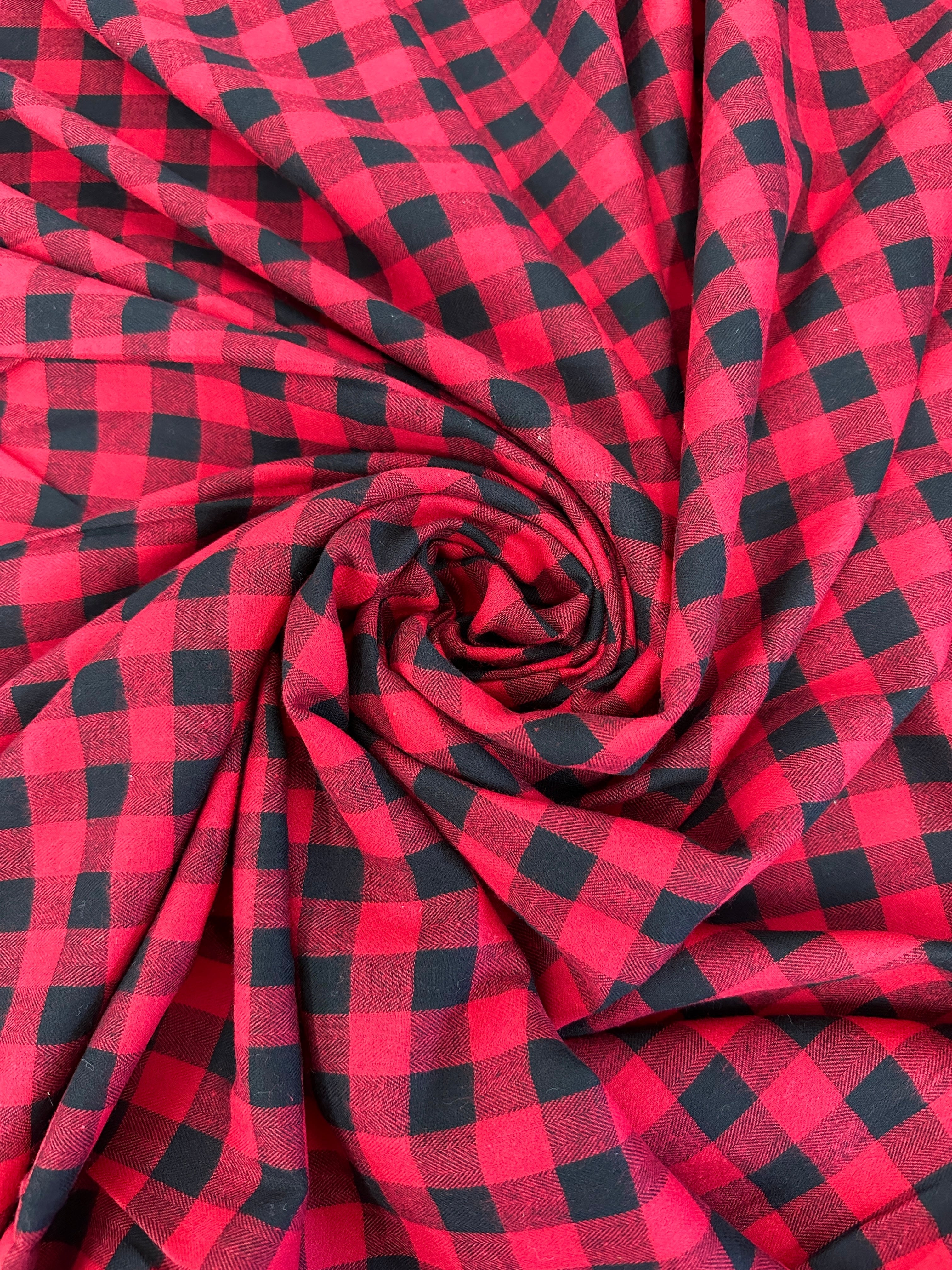 Black Red Woven Checkered Wool Blend, Wool Blend, wool fabric, blend wool fabric, winter fabric, Woven fabric, Fabric on Sale, Warm Wool, Stylish Wool