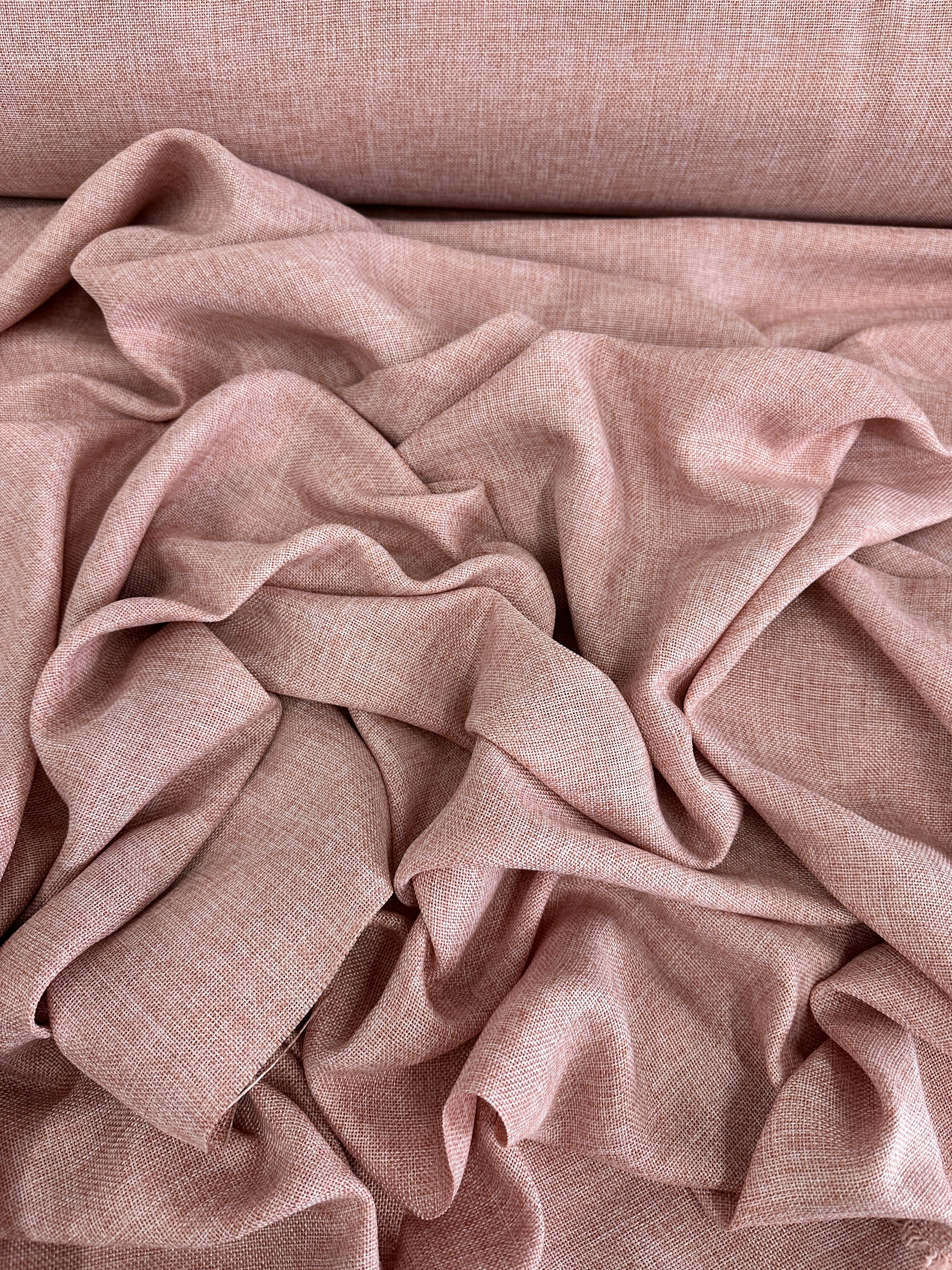 Blush Pink Faux Linen, Shop Fabrics Online, Sewing, Fabric Store, Sewing Store, Cheap Fabric Store, Kiki Textiles, Textile by the Yard