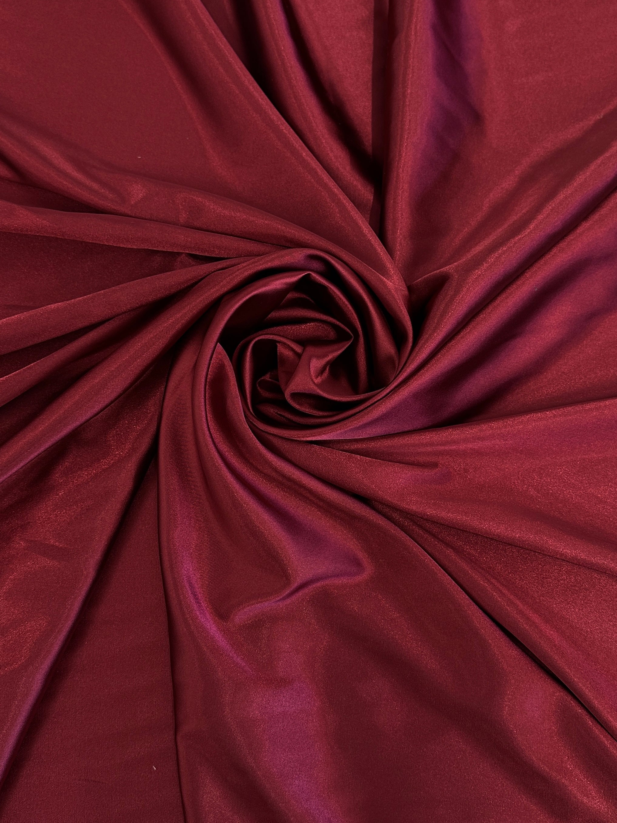 Burgundy Luxury Silky Satin, Luxury Silky Satin, Silky Satin, Premium Stretch Crepe Back Satin, Satin for Bride, Satin for Women, Satin in Low Price, Cheap Satin, Satin on Sale