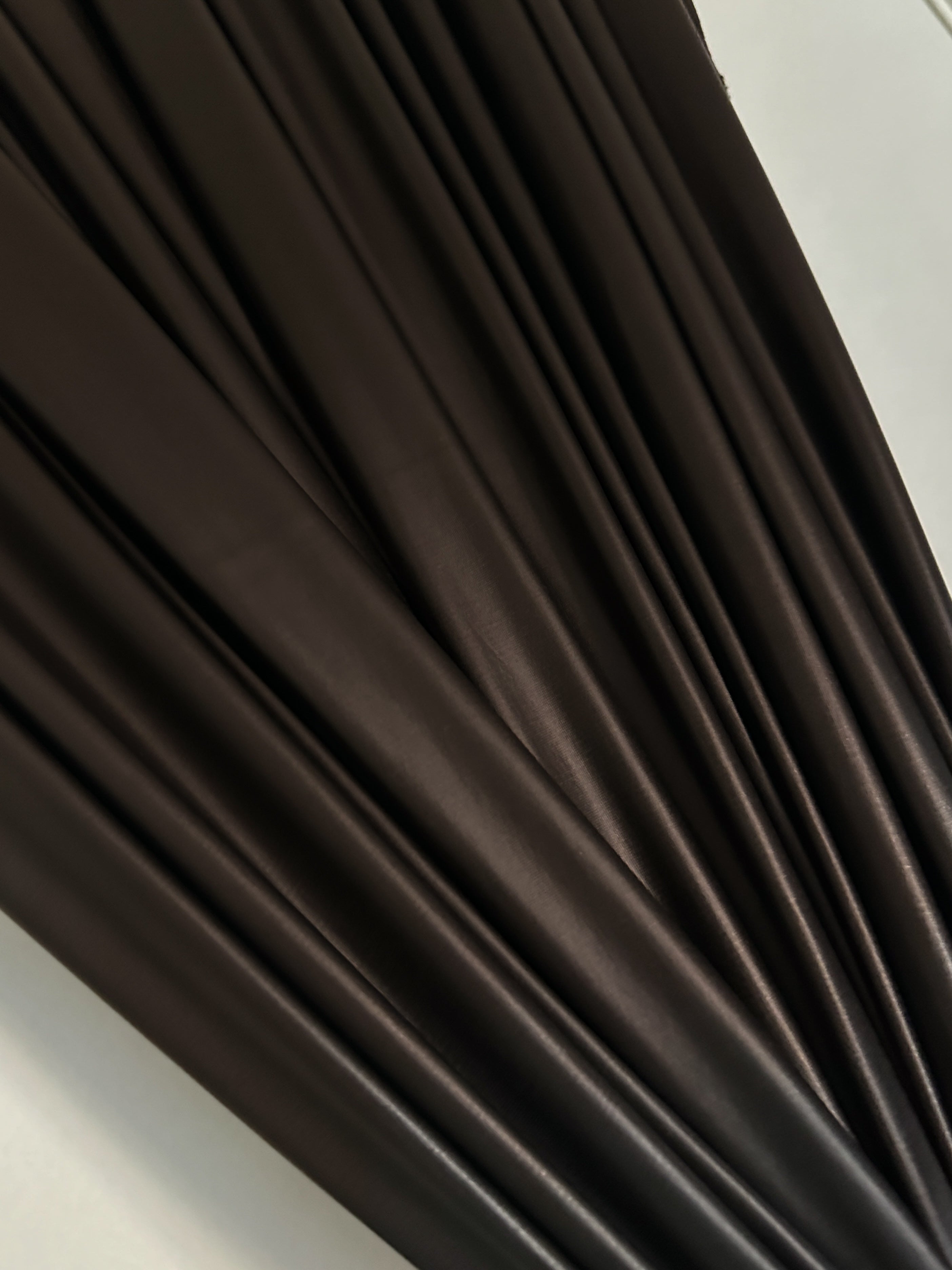 Dark Chocolate 4 Way Stretch Pleather, Shiny brown pleather, neon brown pleather, pleather for woman, cheap pleather, dark brown spandex