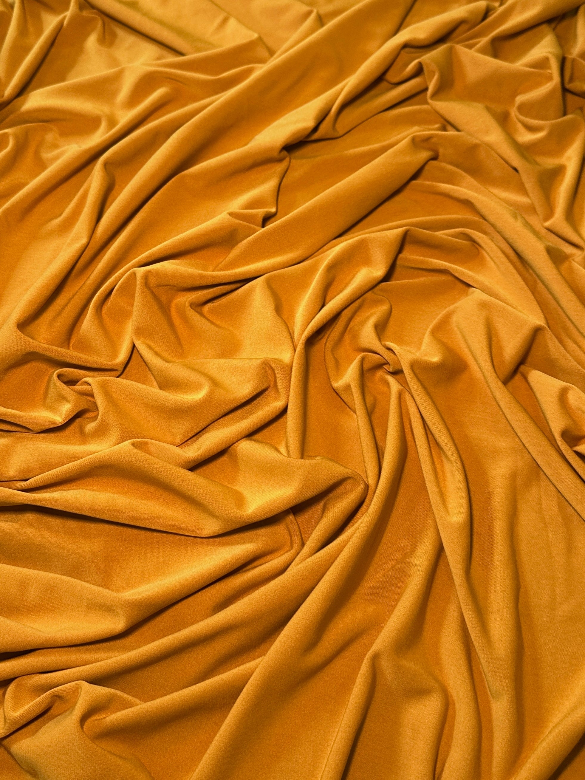 Mustard Yoga Spandex, Mustard Spandex, Yoga Spandex, Shiny Spandex, Stretch Fabric, 4 way stretch fabric, Fabric on Sale, Activewear Fabric, Polyester Fabric