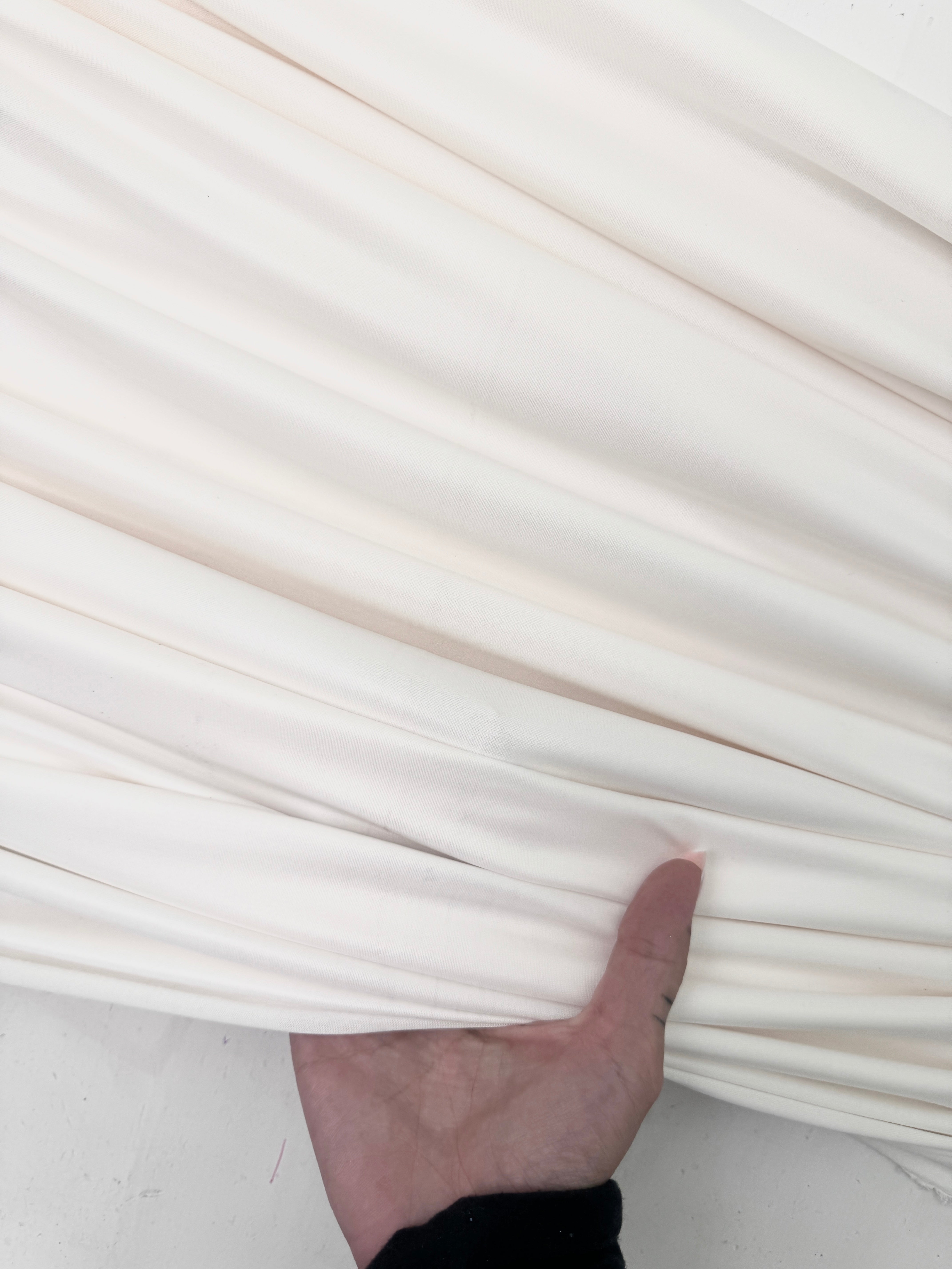 ivory 4 Way Stretch Faux Leather, white all way stretch faux leather for woman, off white faux leather for costumes, faux leather for home decor, 4 way stretch faux leather, leather for blazers, cheap leather, discounted leather, leather on sale