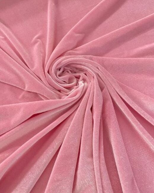 Princess Pink Stretch Velvet