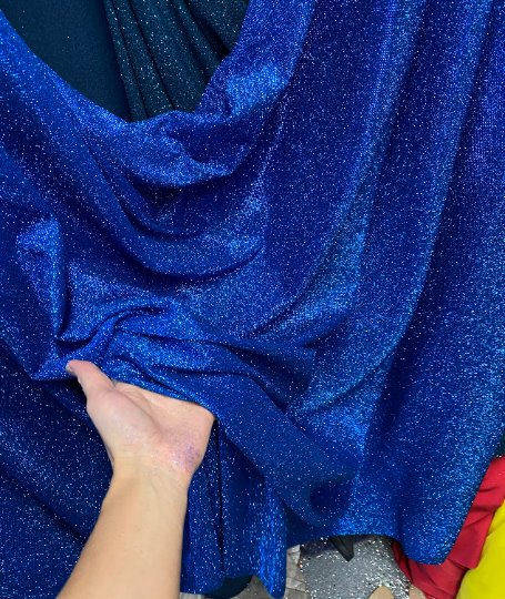 Royal Blue Spandex Lurex