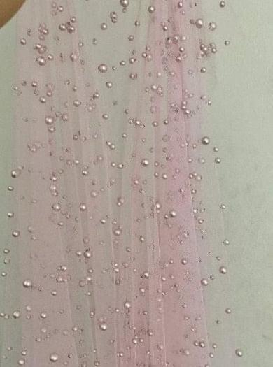 Baby Pink Pearl Tulle