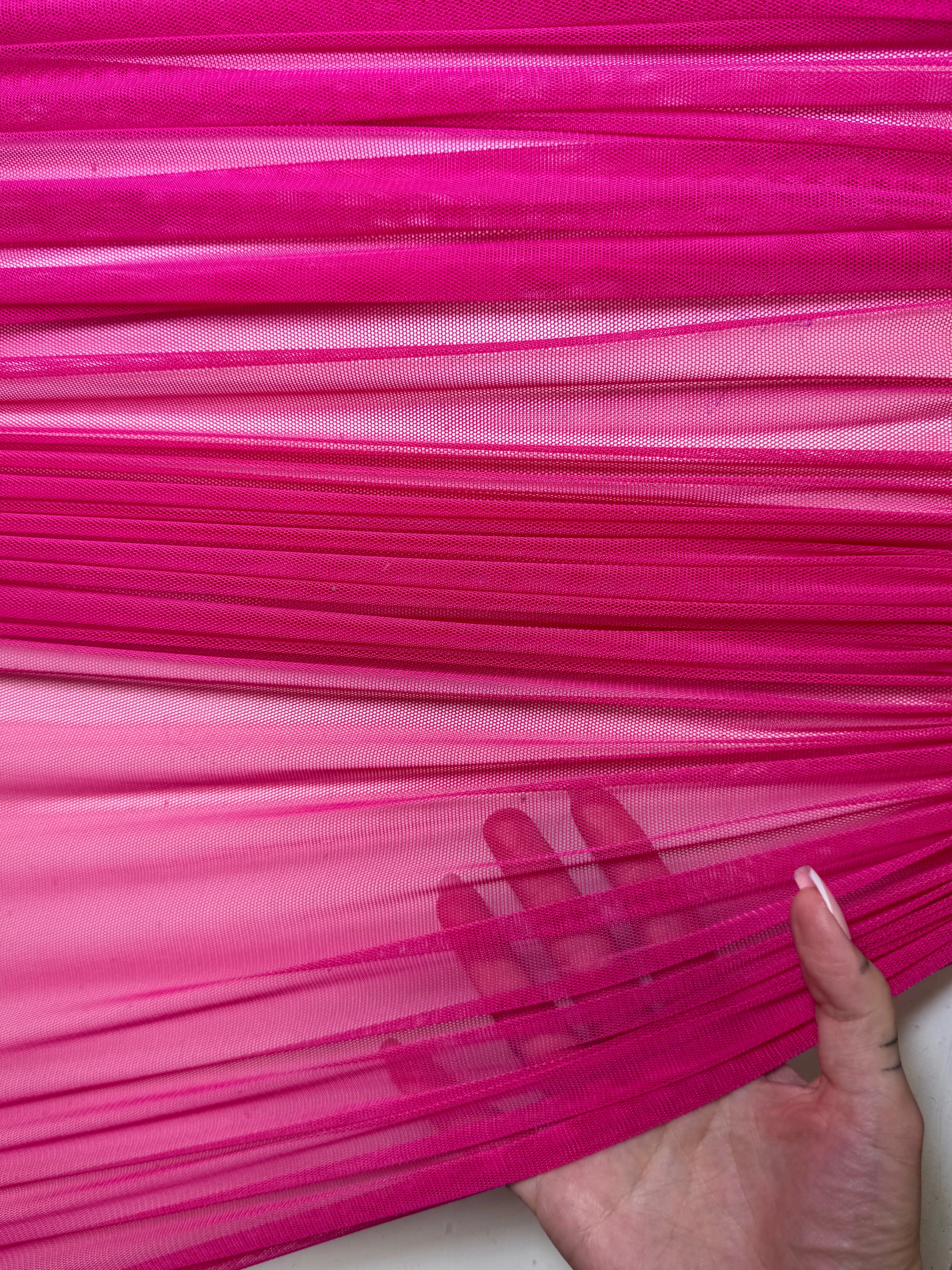 fuchsia 4way stretch power mesh, dark pink power mesh, light pink power mesh, light pink power mesh