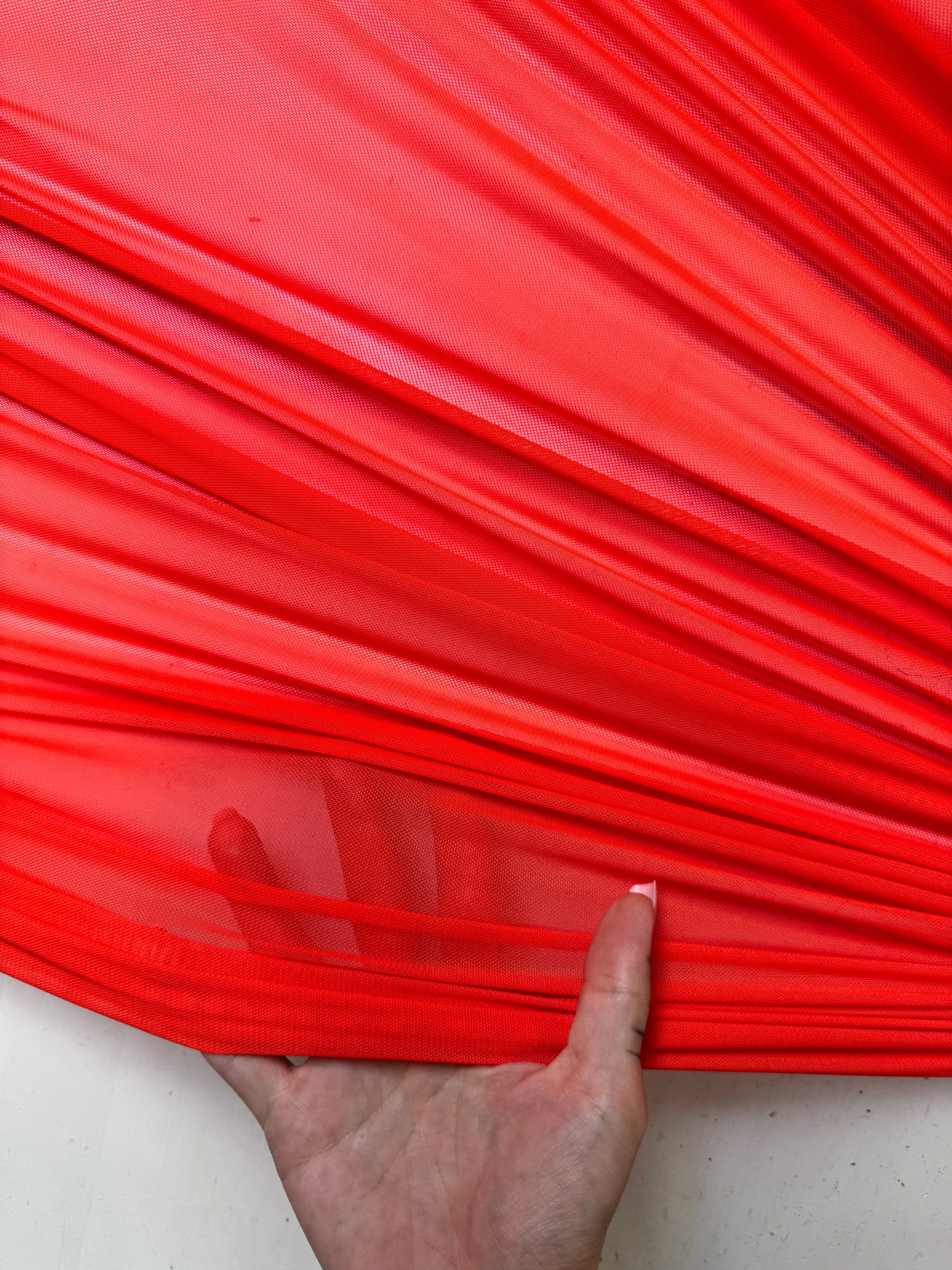 orange 4way stretch power mesh, light orange power mesh, rust power mesh, dark orange power mesh