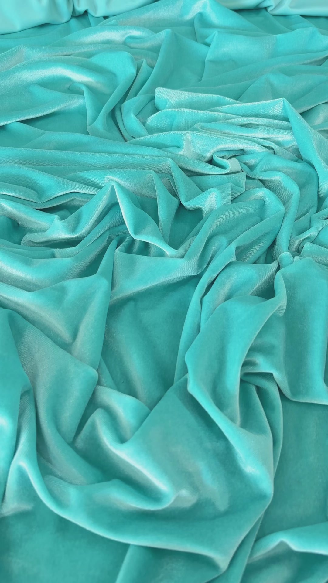 Tiffany Blue Stretch Velvet, blue velvet for dress, dark blue velvet, light blue velvet, ocean blue velvet, luxury velvet, kiki textiles, velvet store usa, fabric store los angeles, soft velvet, bridal velvet, 4 way stretch velvet