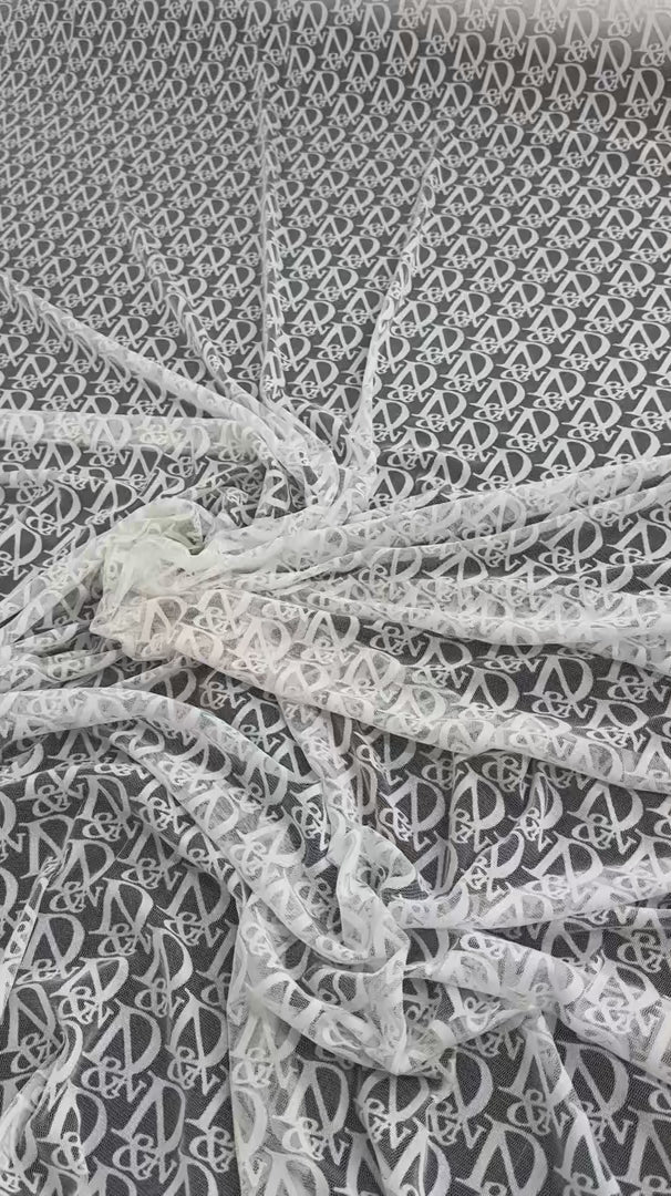 White Letter Power Mesh, White Power Mesh, nude lace mesh, lace mesh for woman, lace mesh for bride, lace mesh on sale, lace mesh on discount