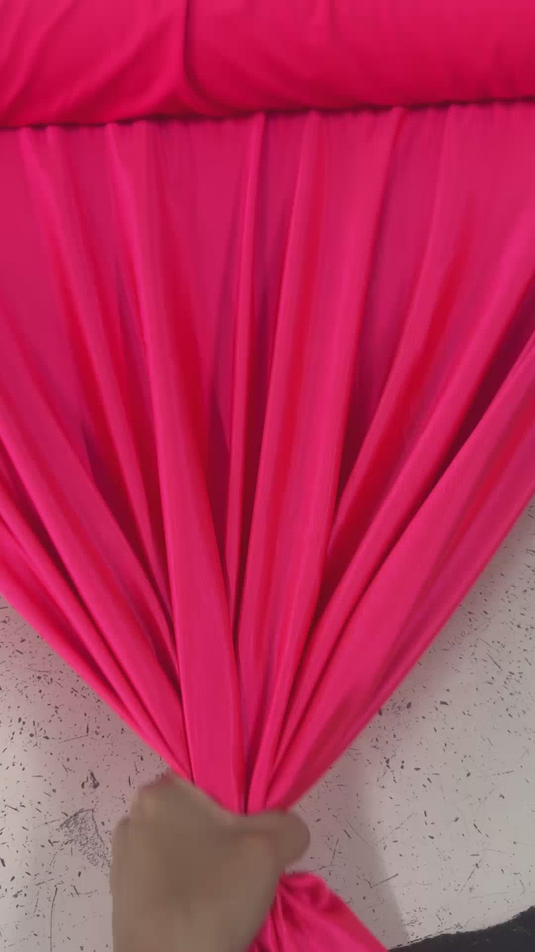 Fuchsia Neon Shiny Nylon Spandex