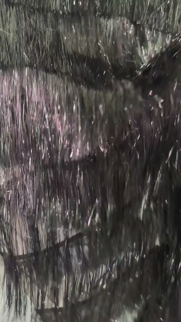 Black Fringe Metallic Mesh Base Fabric, Metallic Mesh Fabric, Mesh Base Fabric, Fashion Textile, Party Dress Material, Craft Fabric