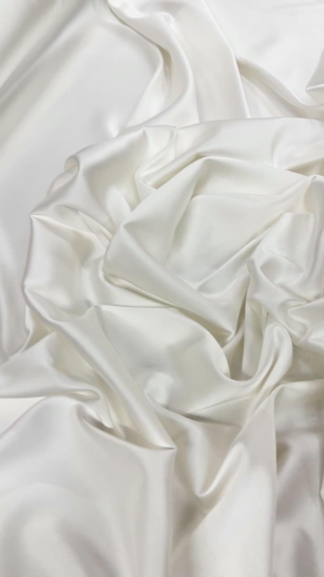 White Stretch Crepe Back Satin