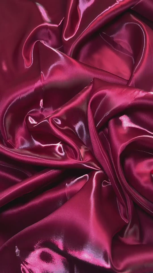 Burgundy Liquid Bridal Satin, Luxury Silky Satin, Liquid Bridal Satin, Silky Satin, Premium Stretch Bridal Satin, Satin for Bride, Satin for Women, Satin in Low Price, Cheap Satin, Satin on Sale