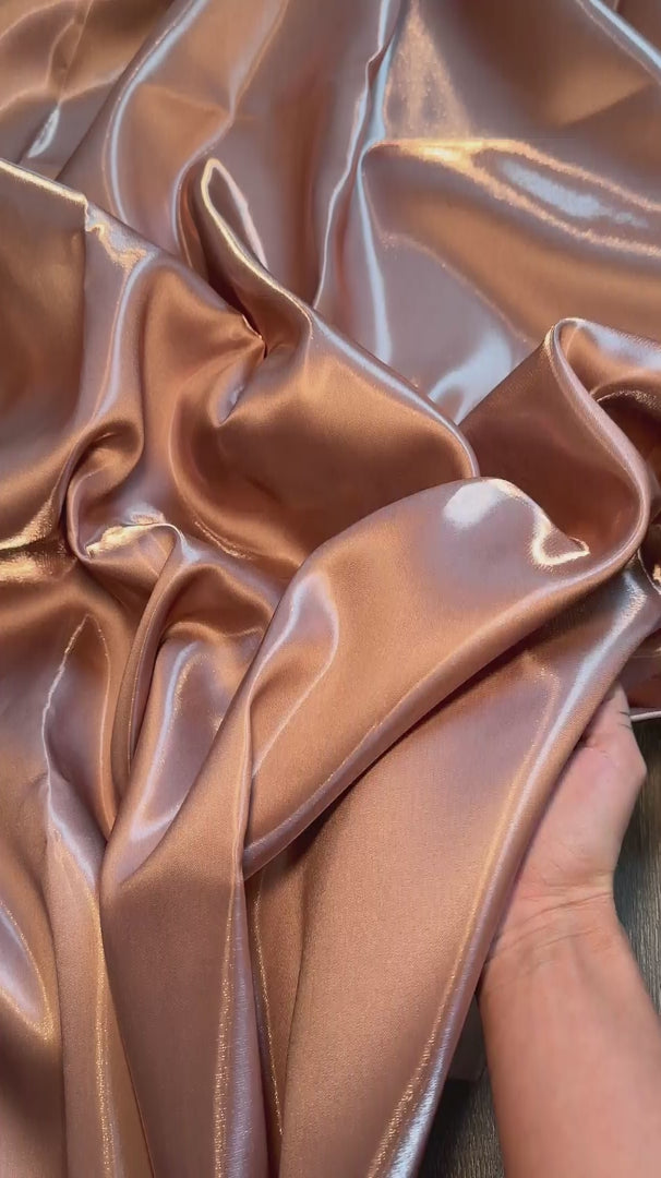 Rusty Rose Liquid Bridal Satin, Luxury Silky Satin, Liquid Bridal Satin, Silky Satin, Premium Stretch Bridal Satin, Satin for Bride, Satin for Women, Satin in Low Price, Cheap Satin, Satin on Sale