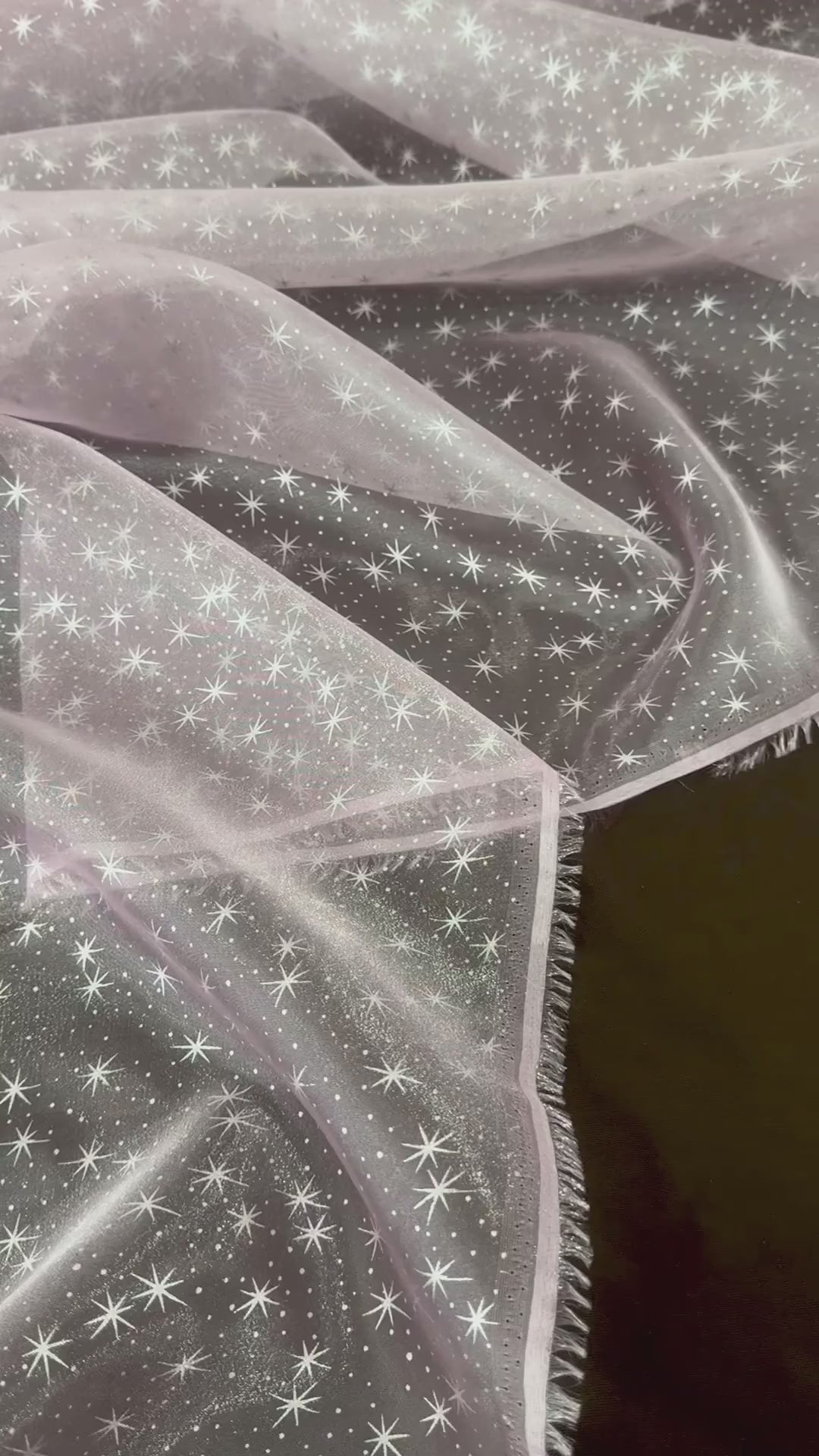 Baby Pink Star Organza, Baby Pink Star chiffon, Baby Pink organza, crystal chiffon, Ivory crystal chiffon for woman, chiffon for bride, premium chiffon, chiffon in low price, chiffon for party wear, chiffon for gown