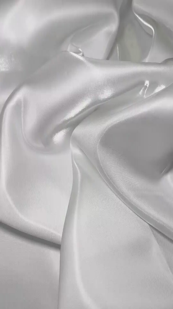 White Liquid Bridal Satin, Luxury Silky Satin, Liquid Bridal Satin, Silky Satin, Premium Stretch Bridal Satin, Satin for Bride, Satin for Women, Satin in Low Price, Cheap Satin, Satin on Sale