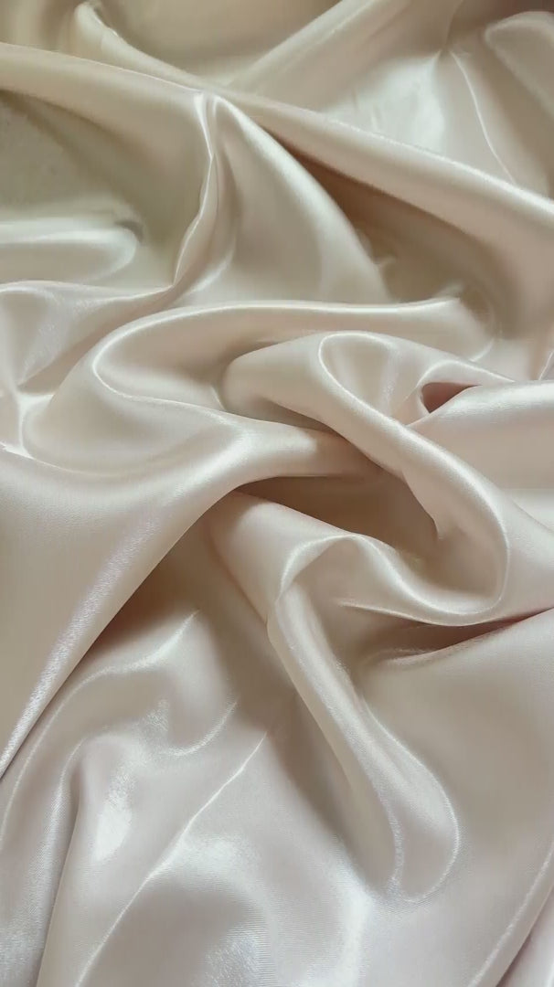 Tapioca Liquid Bridal Satin, Luxury Silky Satin, Liquid Bridal Satin, Silky Satin, Premium Stretch Bridal Satin, Satin for Bride, Satin for Women, Satin in Low Price, Cheap Satin, Satin on Sale