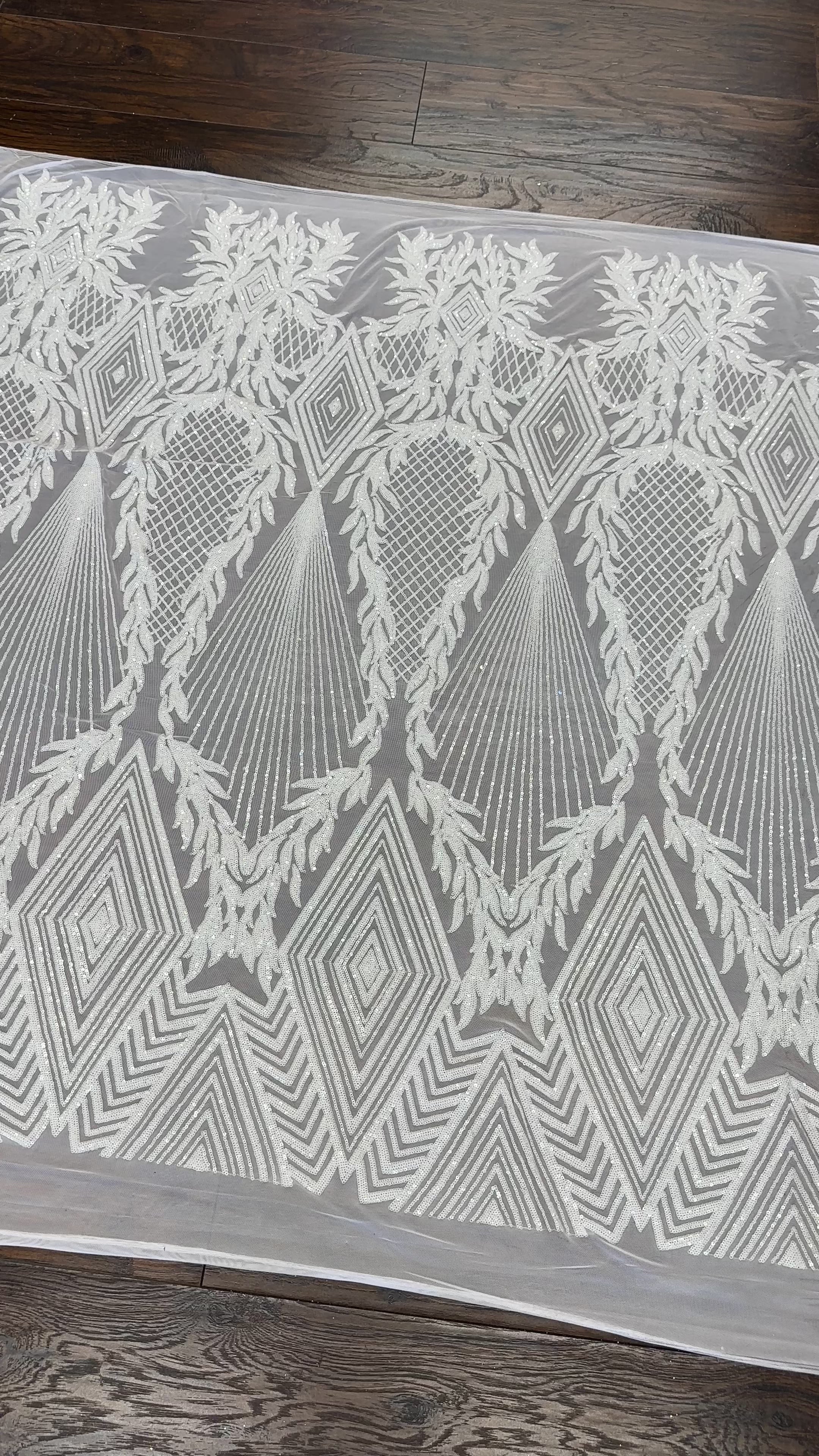 white Sequin on Mesh, bright white sequins on mesh, milky white sequin on mesh, off white sequin on mesh for woman, sequin on mesh for bride, sequin on mesh on discount, sequin on mesh on sale, premium sequin on mesh, kiki textile sequin on mesh, sequin on mesh for party wear