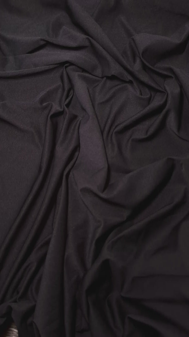 Black Lining Nylon Spandex, Black Spandex, Nylon Spandex, Shiny Spandex, Stretch Fabric, 4 way stretch fabric, Fabric on Sale, Activewear Fabric, Polyester Fabric