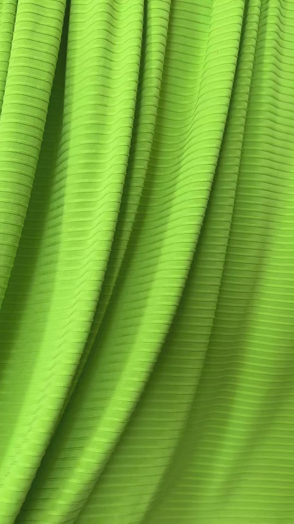 Lime Green Rib Knit, Textured Fabric, Rib Knit for woman, premium Rib Knit, knit in low price, knit on sale, knit on discount, knit for dresses