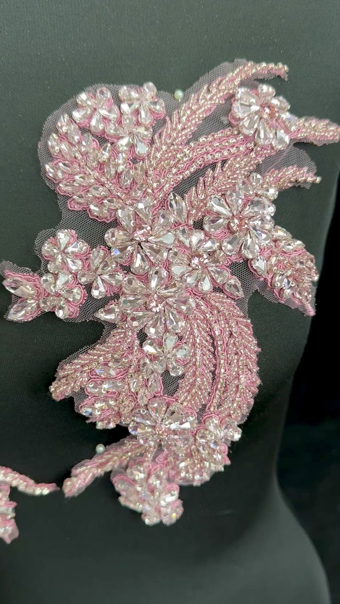Gina baby pink Rhinestones Applique, pink Rhinestones Applique, light pink Rhinestones Applique, dark pink Rhinestones Applique,