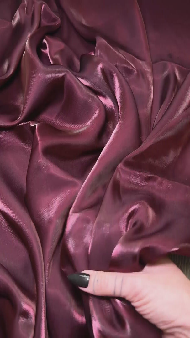 Faded Burgundy Water Liquid Shimmery Chiffon, Premium Glittery Chiffon, Wet Chiffon, Shimmery Chiffon, Fancy fabric, Luxurious liquid fabric, Chiffon for women