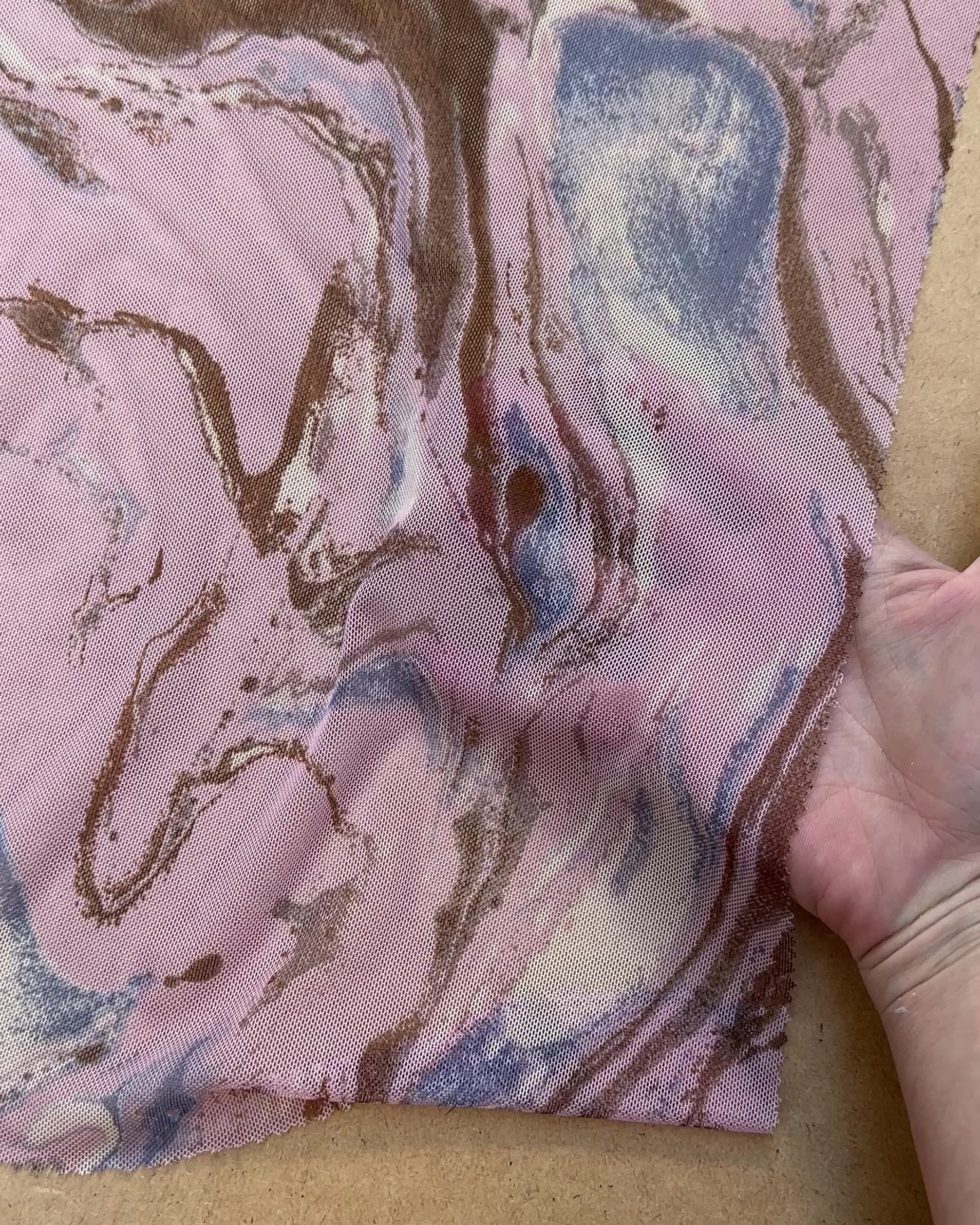 blush pink marble Power Mesh, blush pink Power Mesh Fabric, 4-way Stretch Power Mesh By yard, blush pink marble Print Stretchy Mesh Nylon/Spandex 4 way stretch, power mesh for woman, power mesh for party wear, mesh on sale, mesh on discount