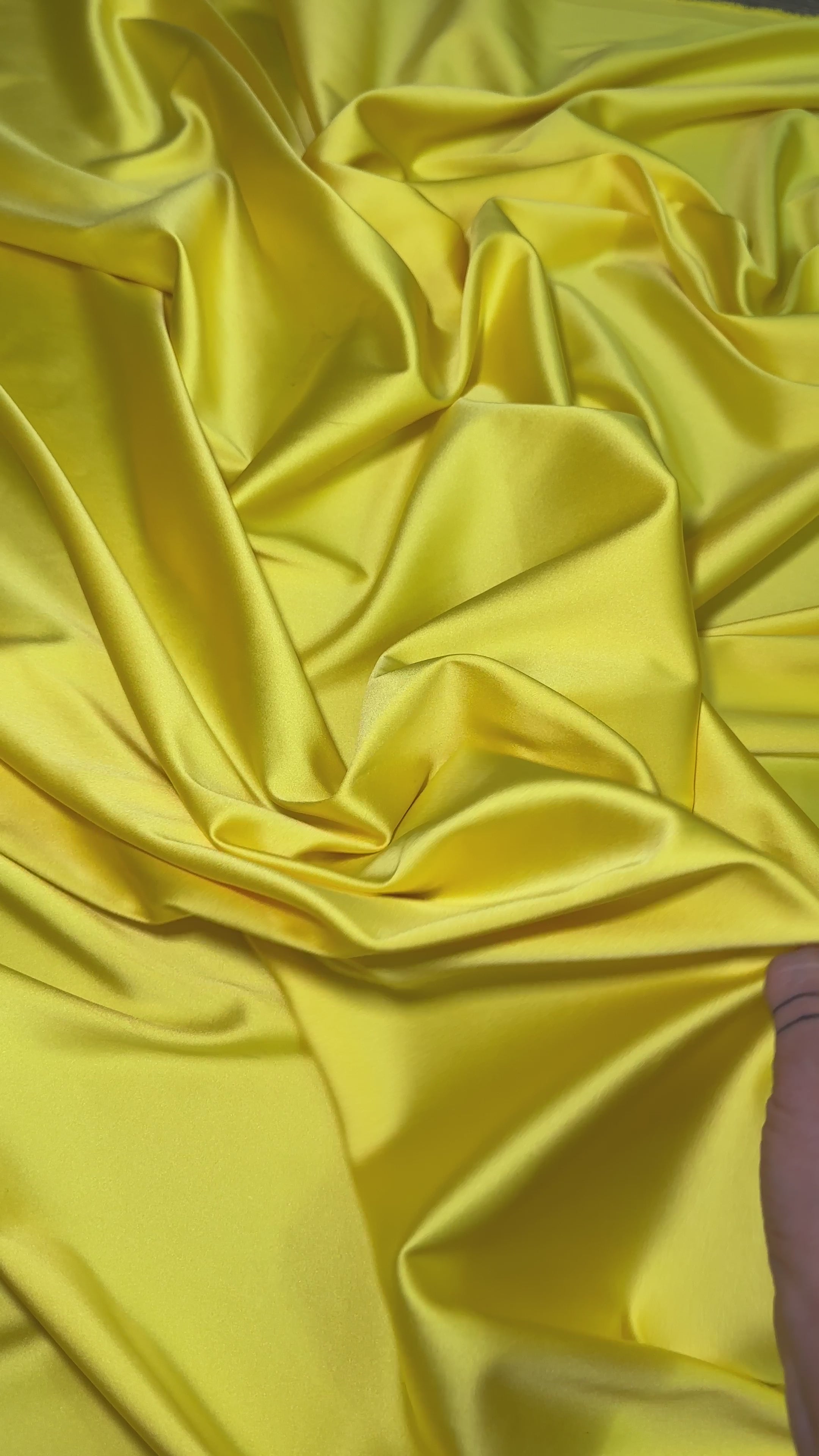 yellow stretch crepe back satin, light yellow stretch crepe back satin, dark yellow stretch crepe back satin, premium stretch crepe back satin, satin for bride, satin for woman, satin in low price, cheap satin, satin on sale