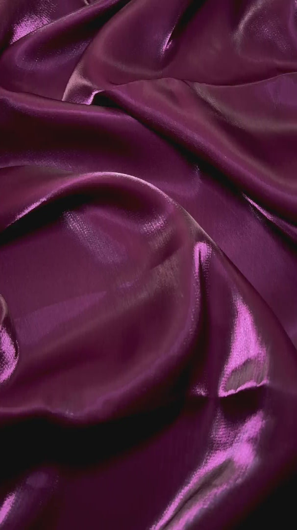 Burgundy Water Liquid Shimmery Chiffon, Premium Glittery Chiffon, Wet Chiffon, Shimmery Chiffon, Fancy fabric, Luxurious liquid fabric, Chiffon for women
