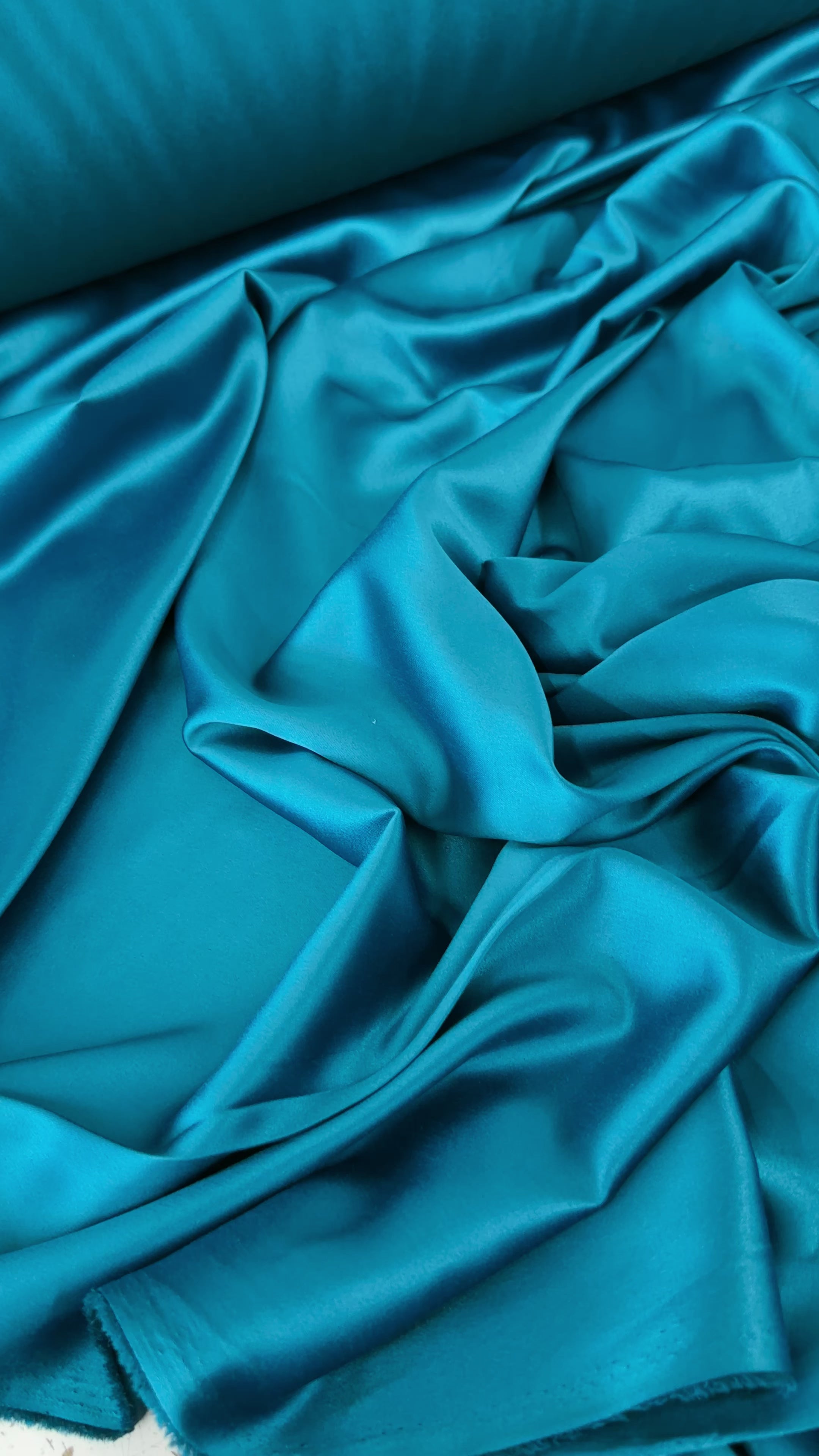 teal blue stretch crepe back satin, blue stretch crepe back satin, dark blue stretch crepe back satin, premium stretch crepe back satin, satin for bride, satin for woman, satin in low price, cheap satin, satin on sale