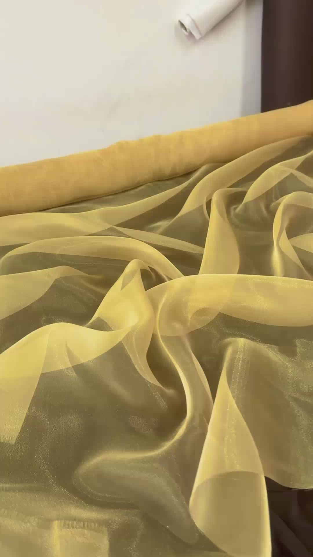 Gold Crystal Organza