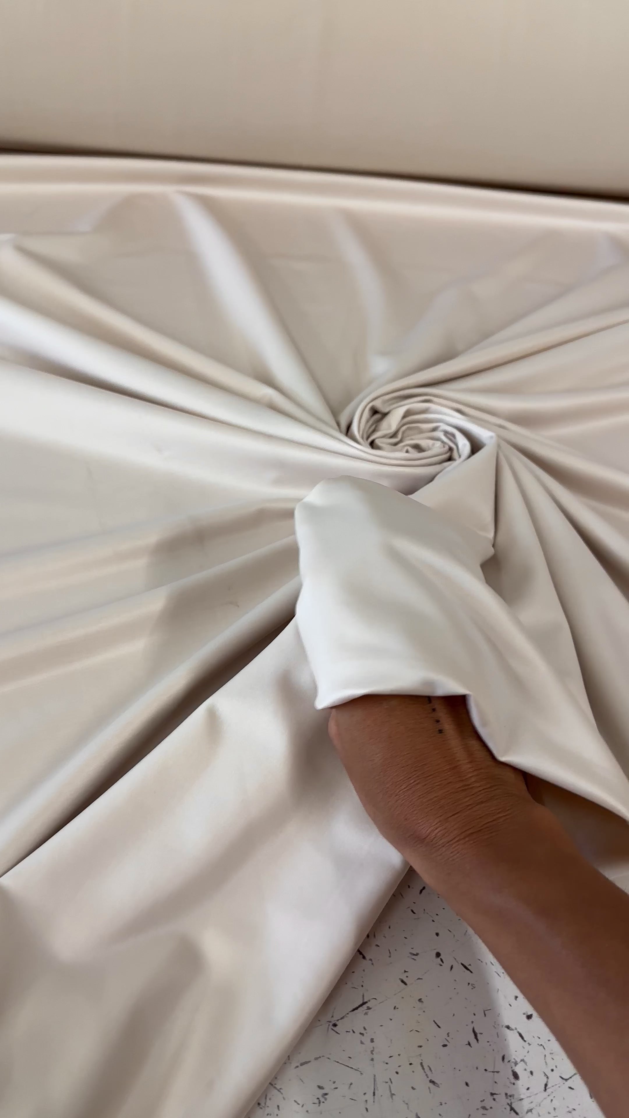 beige all way Stretch Faux Leather, cream color all way stretch leather, shiny faux leather, light brown all way stretch faux leather for woman, faux leather for costumes, faux leather for home decor, 2 way stretch faux leather, leather for blazers, cheap leather, discounted leather, leather on sale