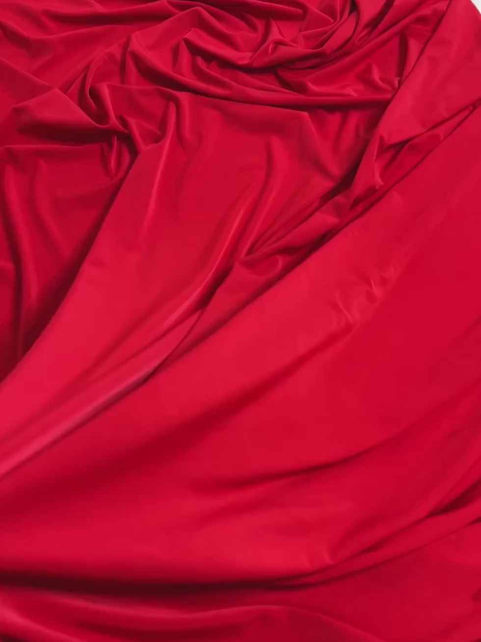 red ity spandex, 4 way stretch ity spandex, dark red ity spandex, shiny red ity spandex, ity spandex for woman in red, spandex for costume, spandex for sweatpants, spandex for gown, spandex on discount, spandex in low price, ity fabric on sale