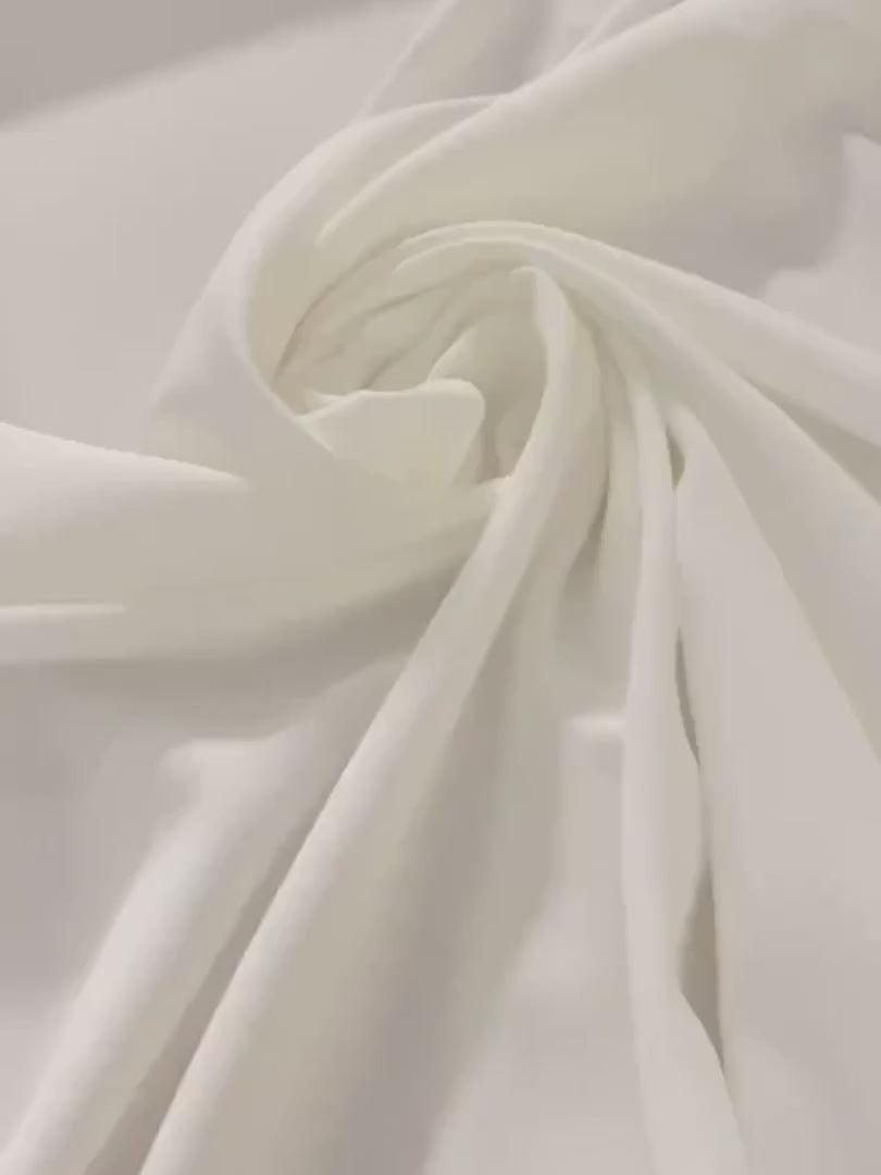 ivory stretch Crepe, white stretch crepe, off white stretch crepe, stretch crepe for woman, stretch crepe for bride,  crepe on discount, crepe in low price, crepe on sale, premium crepe, solid crepe
