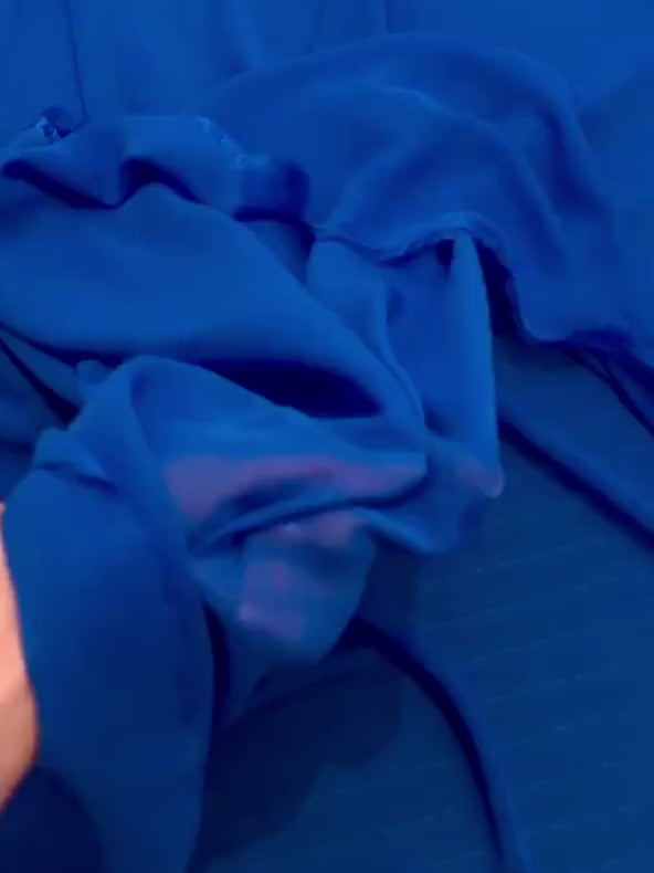 royal blue chiffon, blue chiffon, dark blue chiffon, light blue chiffon, chiffon for woman, chiffon for bride, premium chiffon, chiffon in low price, chiffon for party wear, chiffon for gown