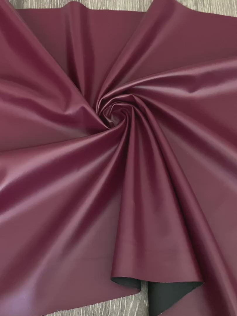 burgundy stretch faux leather, burgundy stretch pleather, burgundy stretch soft vinyl, burgundy stretch vinyl, faux leather stretch for clothing, Faux Leather for jackets, Faux Leather for bags, Faux Leather on discount, Faux Leather on sale, premium Faux Leather, burgundy Faux Leather, maroon Faux Leather, Faux Leather for tops, Faux Leather for leggings