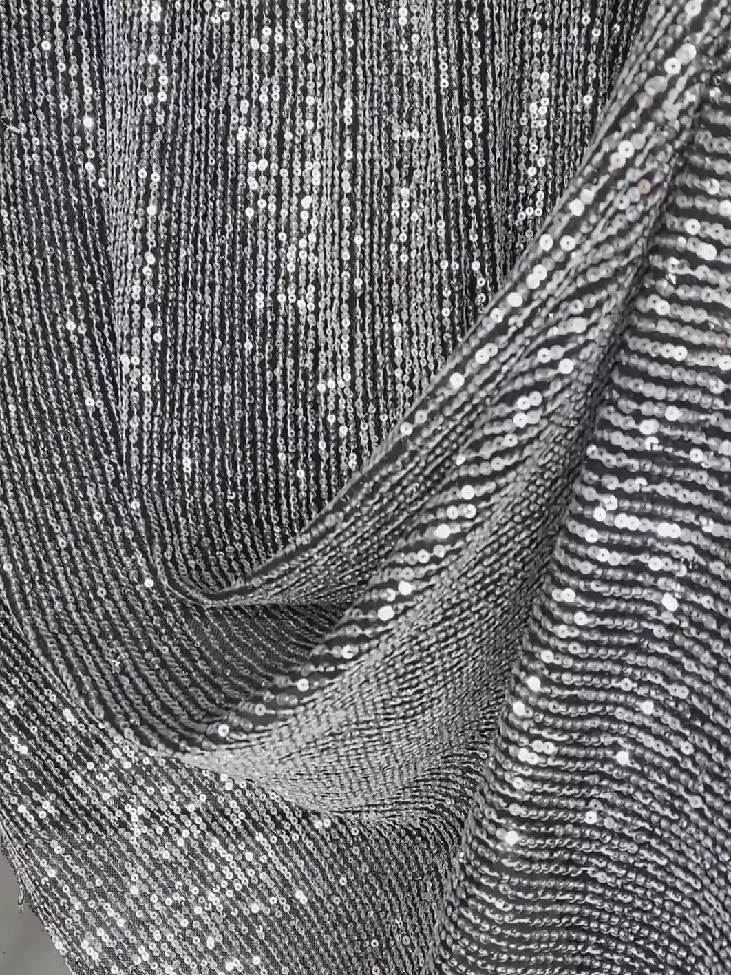 silver Stretch Sequin Mesh, light silver stretch Sequin Mesh, dark silver Stretch Sequin Mesh, Stretch Sequin Mesh for woman,  Stretch Sequin Mesh for bride, Stretch Sequin Mesh on sale, Stretch Sequin Mesh on discount, Stretch Sequin Mesh online