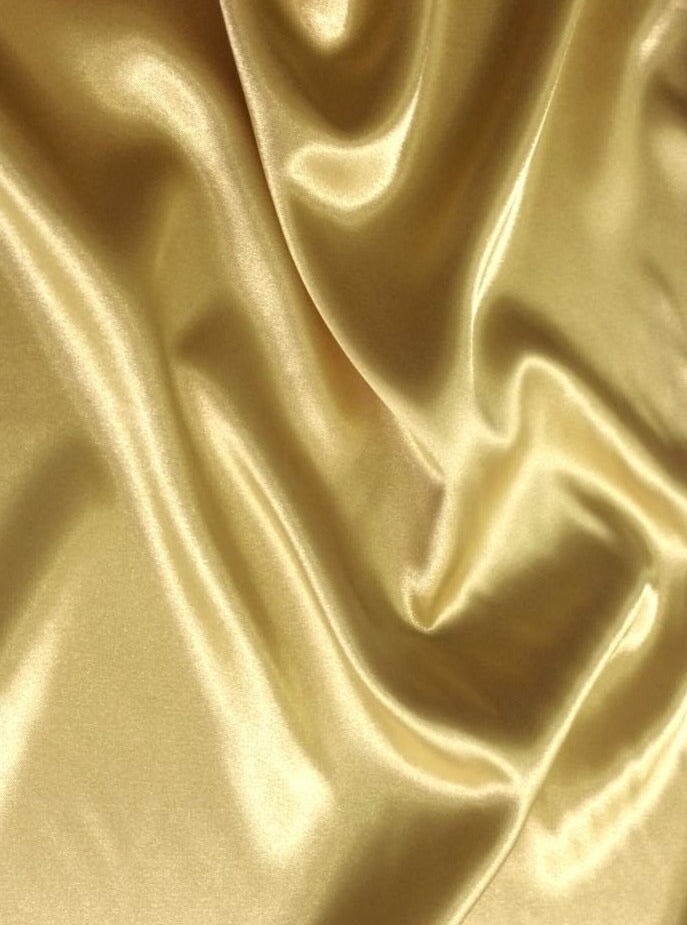 Gold Satin Fabric, Silky Satin Fabric , Bridal Satin Medium Weight, Satin for gown, Shiny Satin, Gold Silk by the yard, dusty gold satin, dark yellow satin, satin for woman, premium satin, cheap satin, discounted satin, best quality satin, buy satin online, shinny gold satin