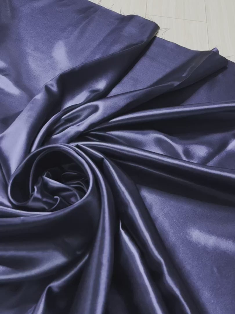 Navy Blue Satin