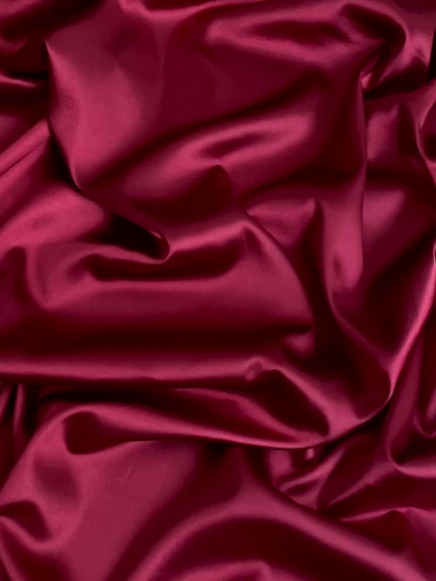 burgundy stretch silk charmeuse, burgundy silk fabric, burgundy satin , burgundy stretch satin, burgundy bridal satin, burgundy bridal silk, burgundy polyester silk, bordeaux silk fabric, bordeaux satin fabric, wine satin, wine silk fabric