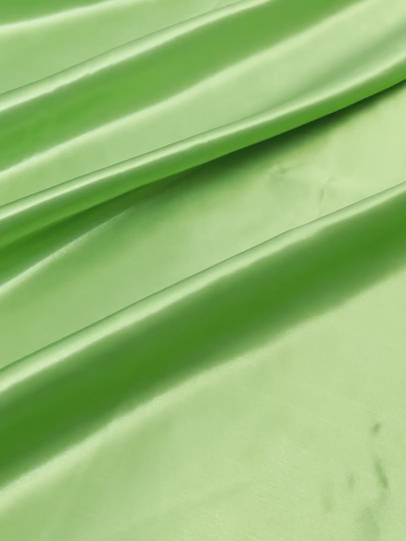 Neon Green Duchesse Satin