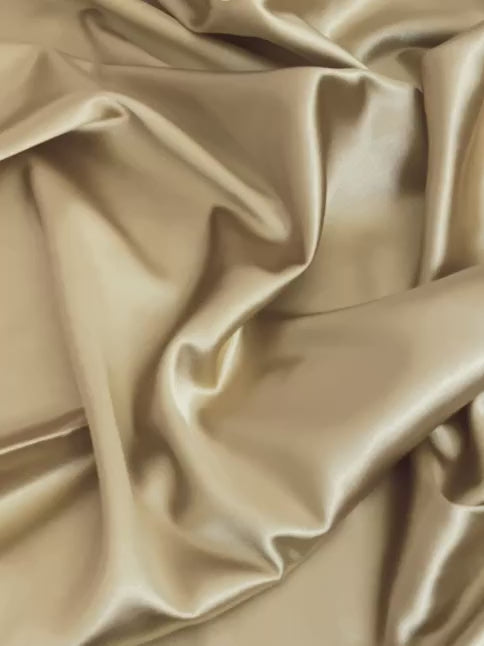 Dark gold Silky Stretch Satin, gold stretch Satin, dusty gold Silky Stretch Satin, brown stretch Satin, Silky Stretch Satin for woman, Silky Stretch Satin for bride, Silky Stretch Satin in low price, premium Silky Stretch Satin