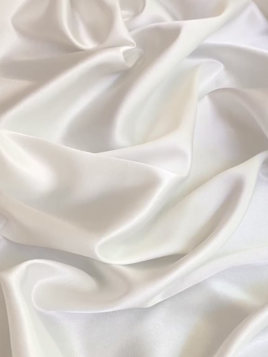 off white stretch silk fabric, off white stretch bridal silk, off white bridal stretch satin, off white silk for dress, off white silk for bridesmaid, bridal silk, white stretch silk for wedding dress, satin for wedding dress