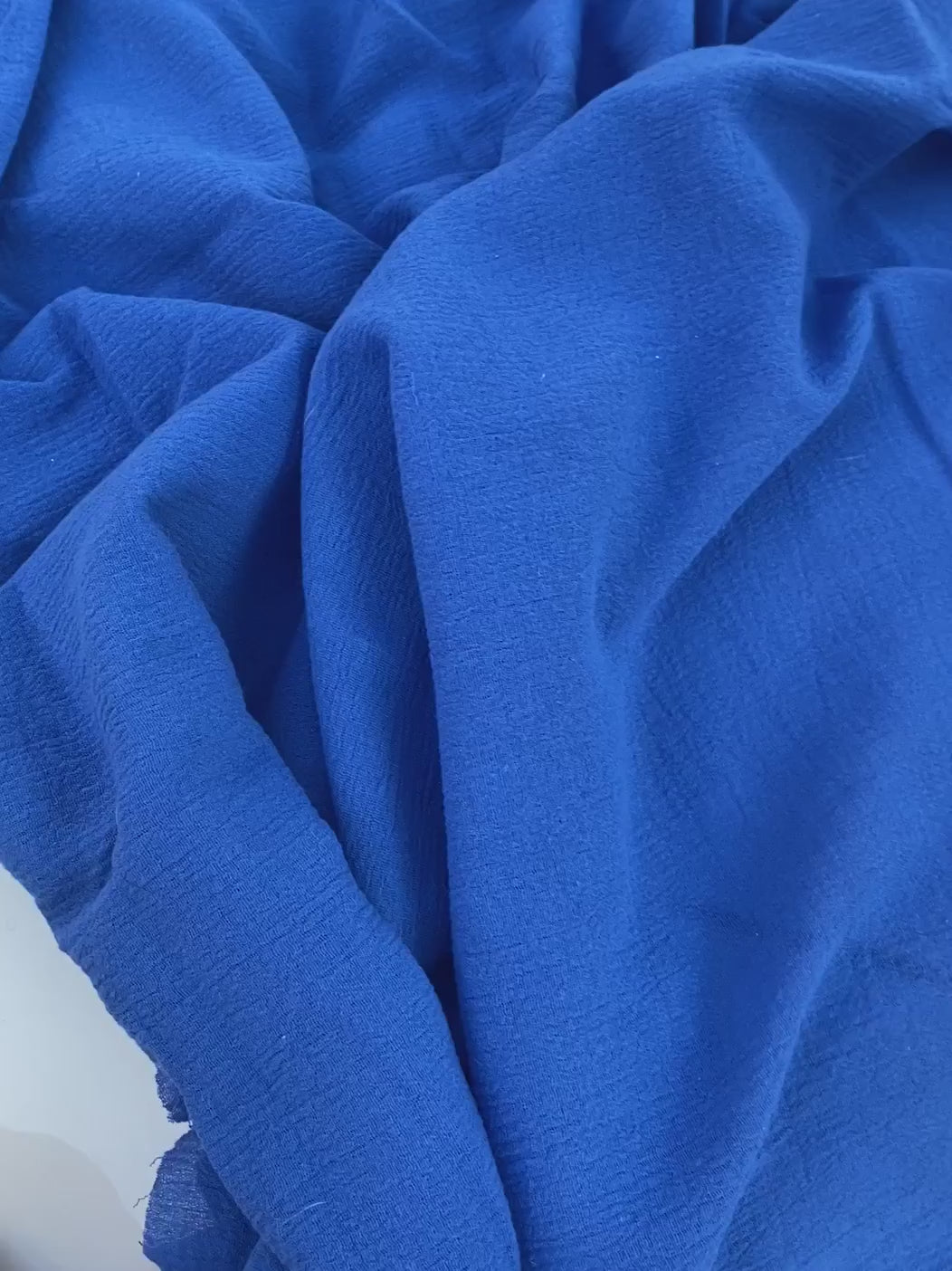 royal blue cotton gauze, cotton gauze fabric, blue gauze fabric, electric blue gauze, royal blue cotton by the yard, double gauze royal blue