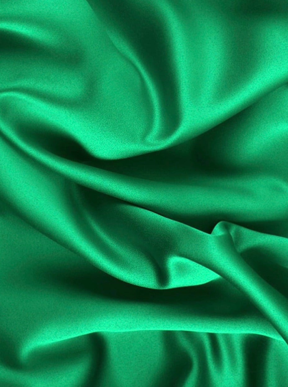 Kelly Green Satin Fabric, Silky Satin Fabric Green, Bridal Satin Medium Weight, Satin for gown, Shiny Satin, Kelly Green Silk by the yard, green satin in low price, discounted satin, light green satin, dark green satin, silky smooth satin in green, satin on sale, best quality satin fabric
