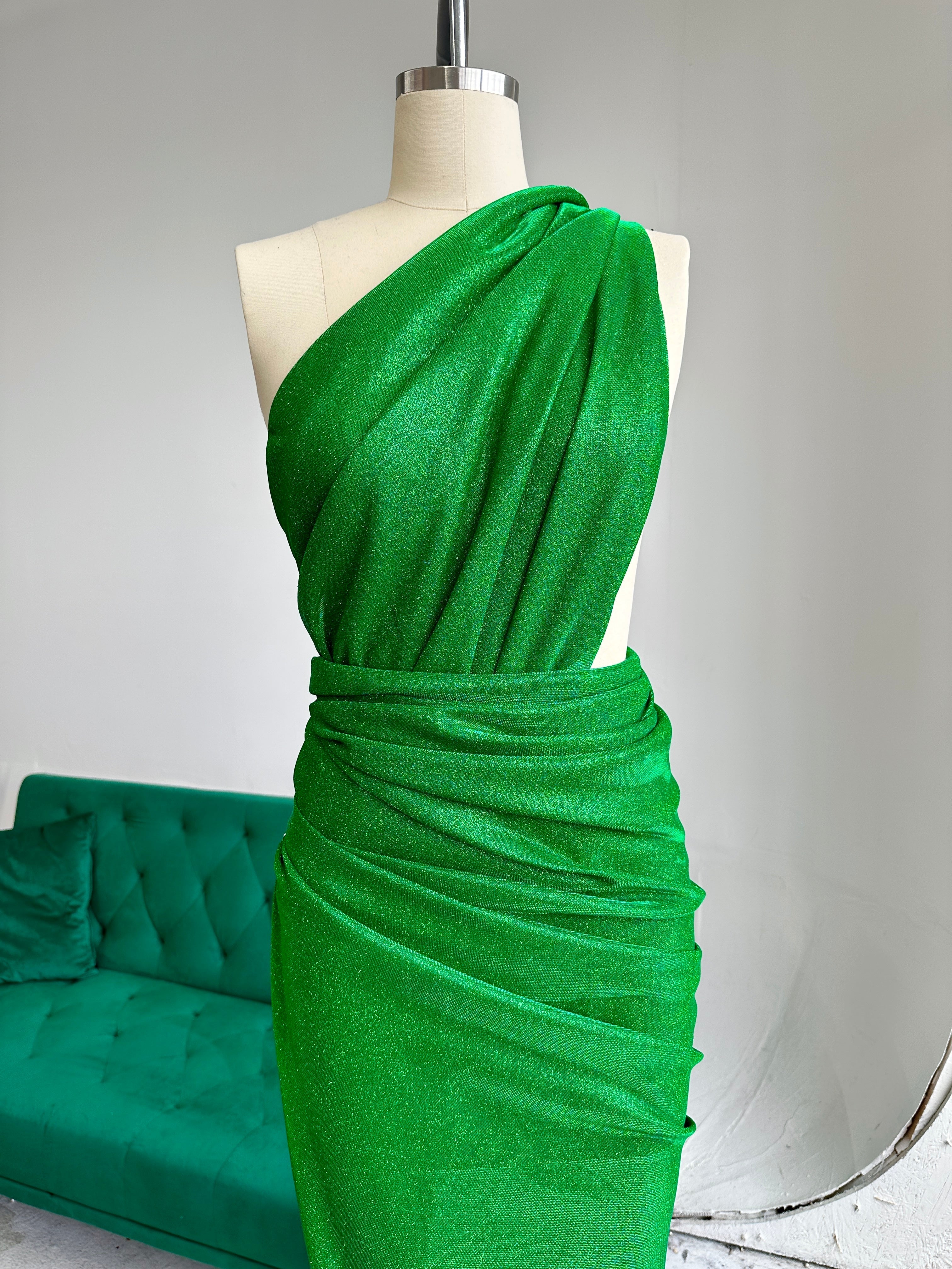 green metallic lurex, light green metallic lurex, dark green metallic lurex, lime green metallic lurex, khaki green metallic lurex, metallic lurex for woman, party wear metallic lurex, shiny lurex, metallic lurex for bride, lurex on discount, lurex on sale, buy metallic lurex online